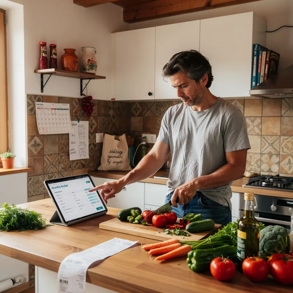 Családi költségvetés tervezése színes grafikonokkal